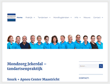 Tablet Screenshot of mondzorgjekerdal.nl
